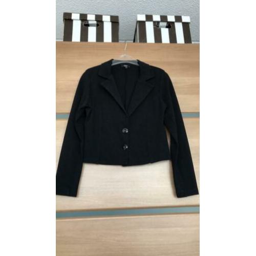 Enjoy zwart casual kort colbert jasje