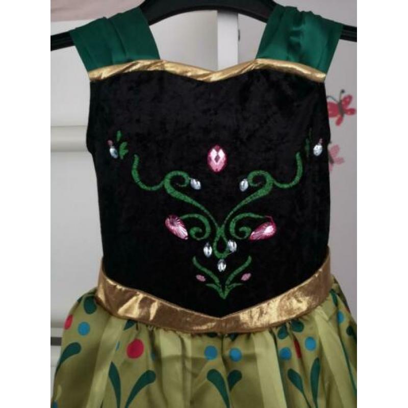 Prinses Anna jurk, Disney prinses Anna jurk in maat 116.