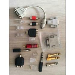 6,2mm Stereo Jacks Verguld Divs Telefoon Stekkers RCA Verb