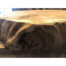 Eikenhouten boomstam tafelblad! 94 cm