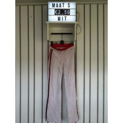 Dames sportbroek maat S wit