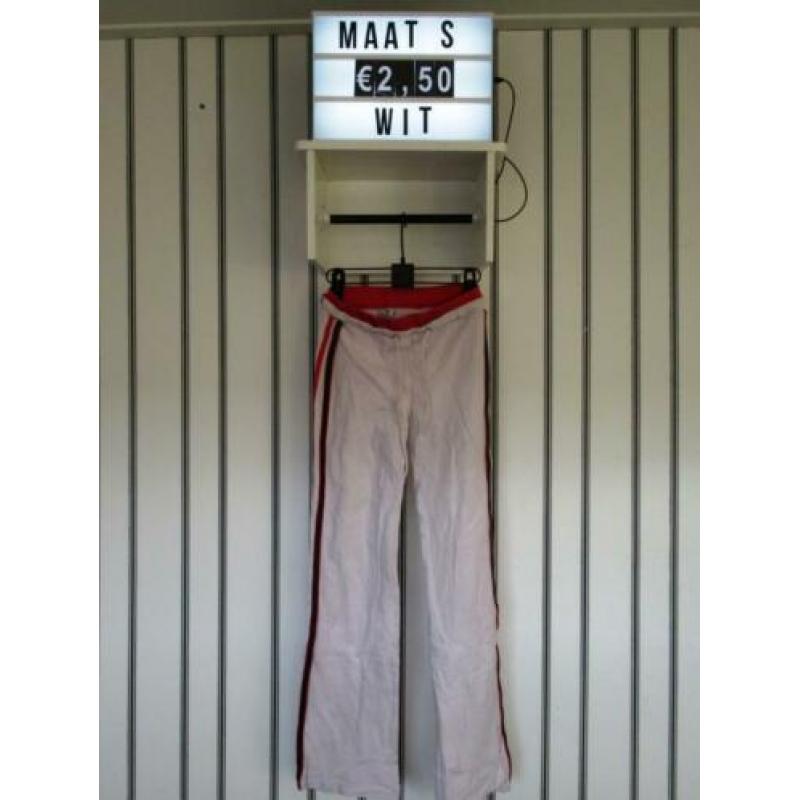 Dames sportbroek maat S wit