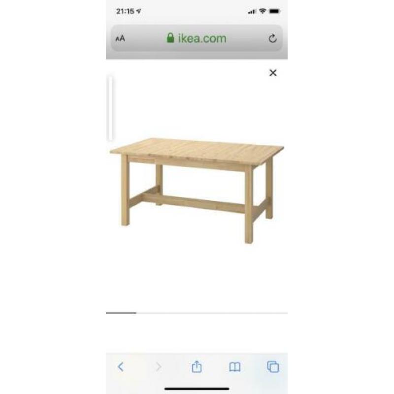 Ikea Noren tafel uitschuifbaar