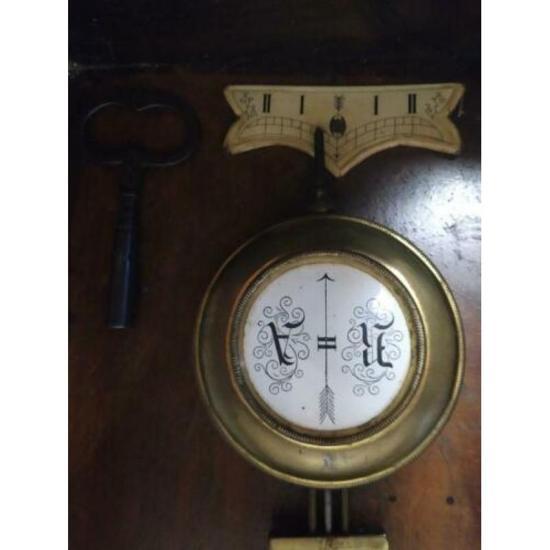 Antieke Junghans wandklok met slinger