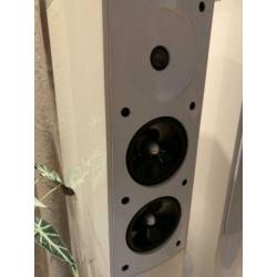 Jamo S606 speakers, hoogglans wit.