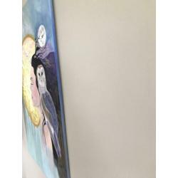 Groot 115x75 acryl schilderij Nieuw Handgeschilderd