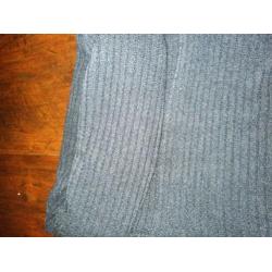 Blauwe poncho Wallis one size