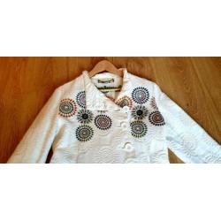 Desigual M mooie witte jas