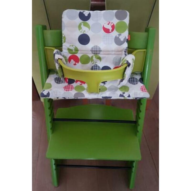 Originele frisse groene stokke tripp trapp kinderstoel