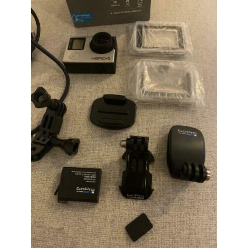 Gopro Hero 4 Silver met originele doos en extra accu!
