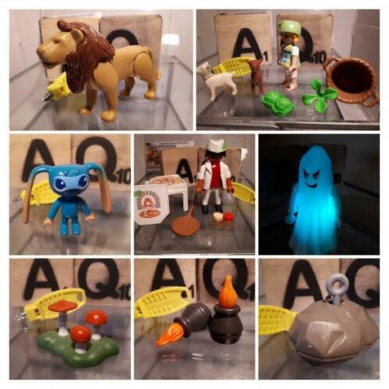 Playmobil | Muurtje met hekwerk | Grijs | Geel | Hekje