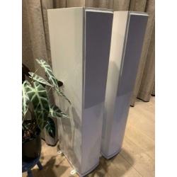 Jamo S606 speakers, hoogglans wit.