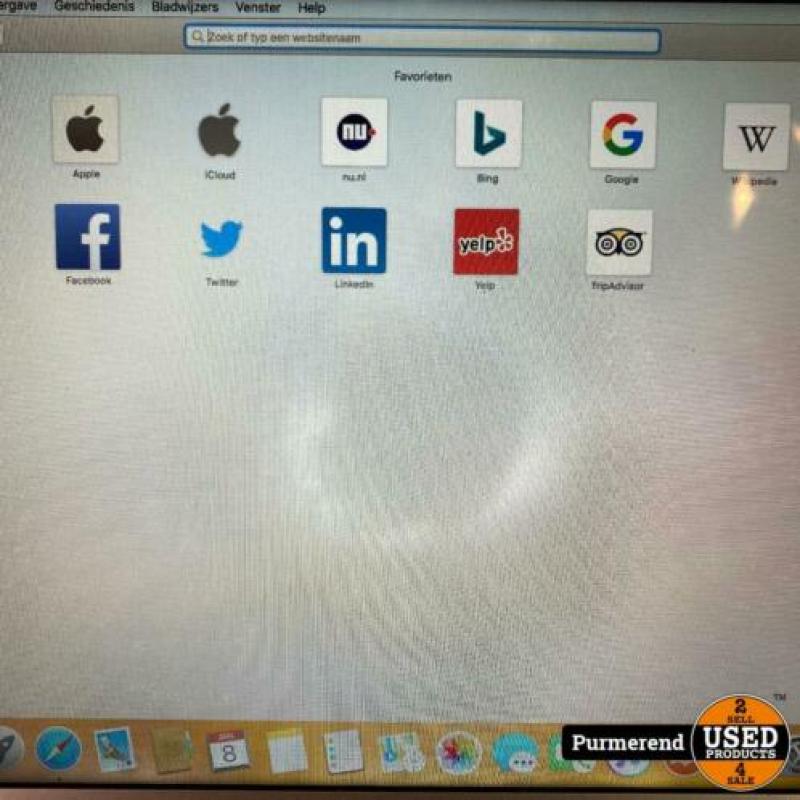 Macbook Air 13'' 2013 i5 4GB 128GB SSD | Lichtvlek in scherm