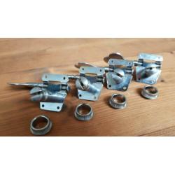 Reliced Fender/Squier VM Jazz Bass tuners, stem mechanieken