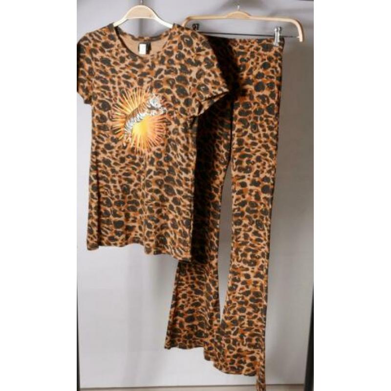 COLOURFUL REBEL leopard set maat XS ZGAN