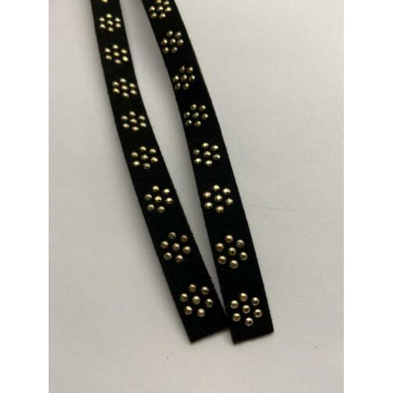 Imitatie suede bandje 10 mm breed x ong. 2 mt. Nr 23245