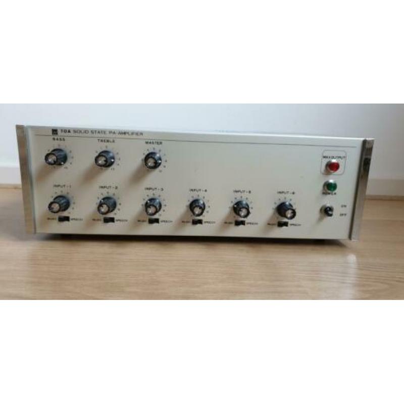 Goede professionele TAO versterker 6 kanaals 100WATT + kabel