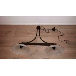 Lampen set, hanglamp, 3x wandlamp en plafonniere.