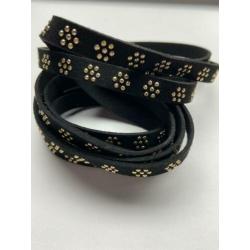 Imitatie suede bandje 10 mm breed x ong. 2 mt. Nr 23245