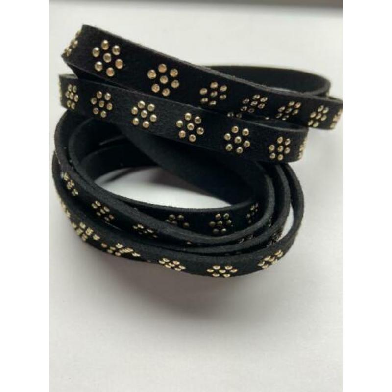 Imitatie suede bandje 10 mm breed x ong. 2 mt. Nr 23245