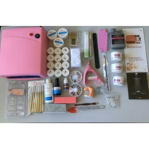 Complete Gel+Acryl pakket met 36w UV lamp. Nagels