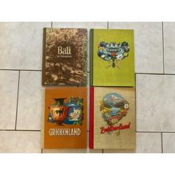 4x plaatjesalbum Douwe Egberts Bali, CH, Gr en Fr