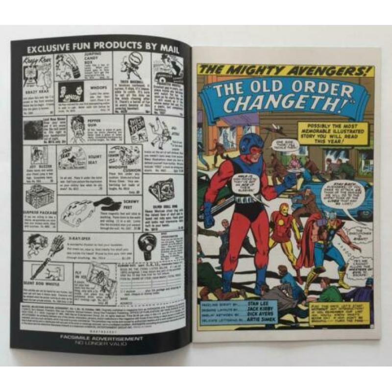 Marvel Milestone Edition: Avengers Vol.1 #16 (1993) VF+