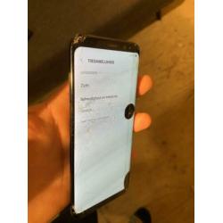 Samsung Galaxy S8 zwart barst in scherm