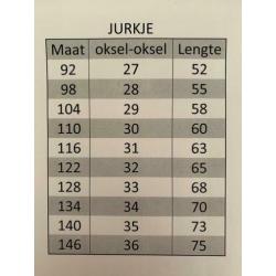 ?? Jurkje met eenhoorn (ook korte mouw mogelijk) maat 110