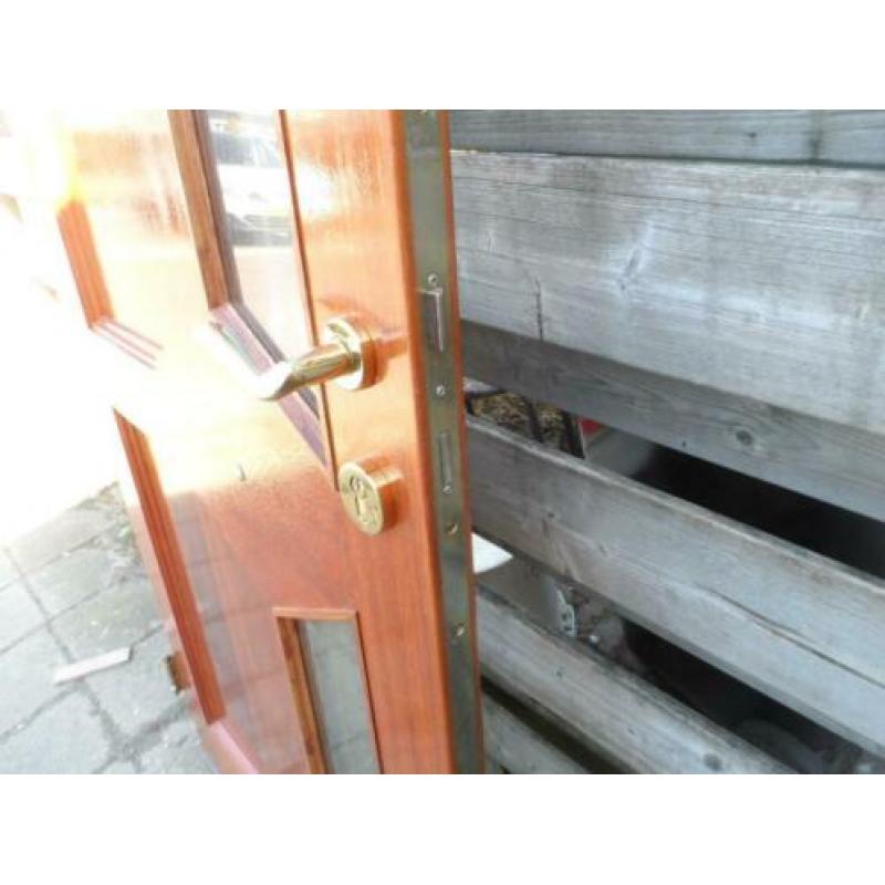 hardhouten voordeur met dubbelglas 83,0 x210,5