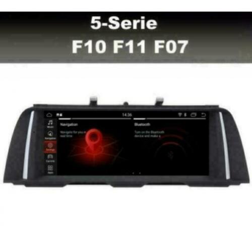 BMW 5serie F10 F11 GT navigatie android 9 ID7 dab carplay 4G
