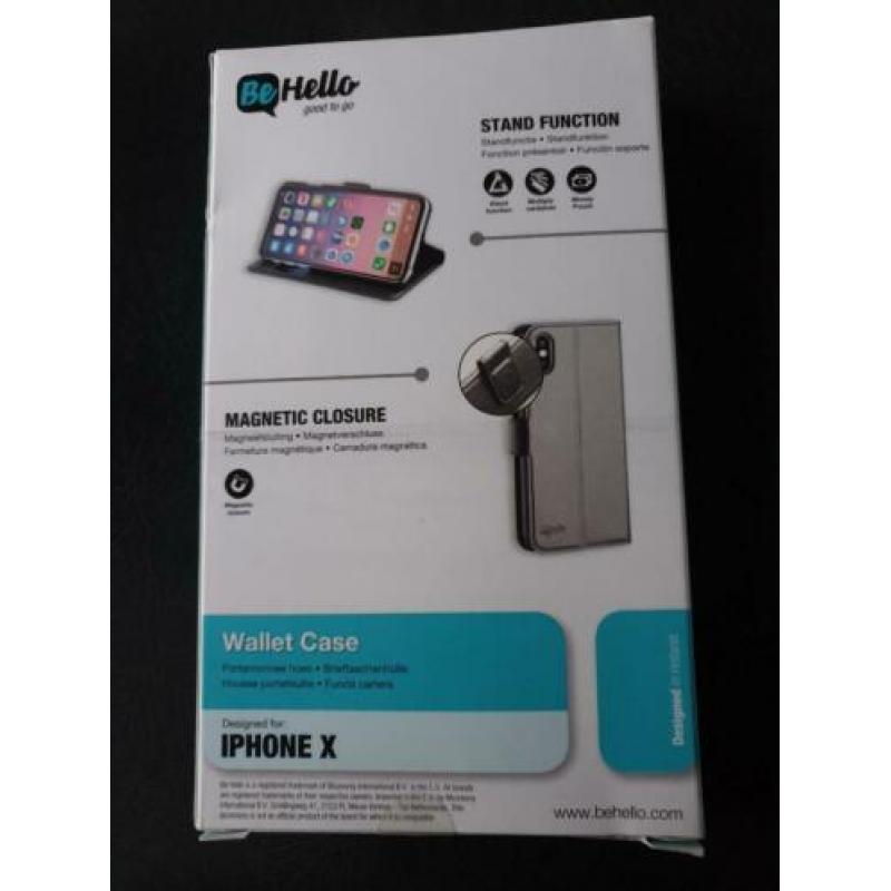 BeHello Wallet iPhone Xs case hoesje