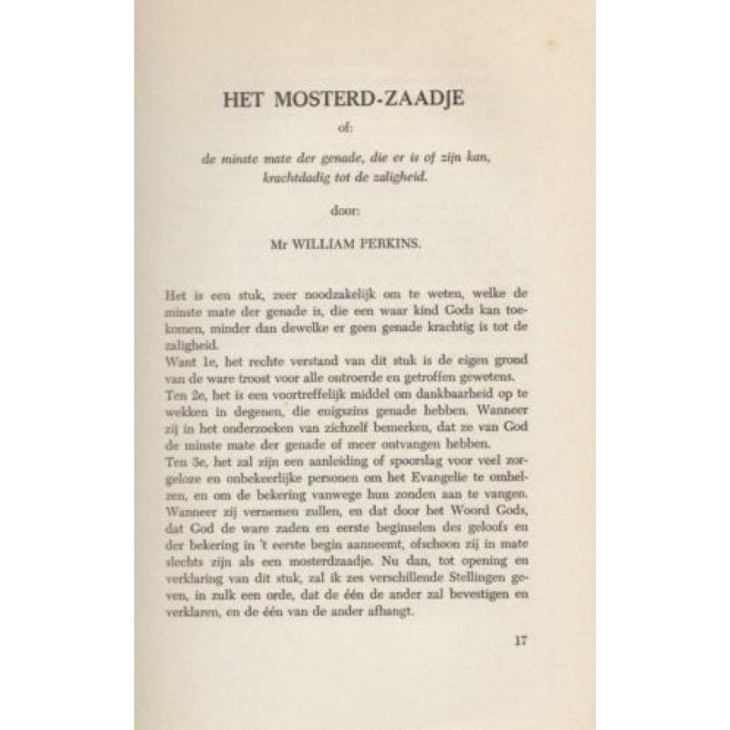 Mr.William Perkins - HEMELSE VERTROOSTING