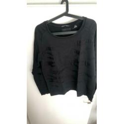 Zwarte sweater van Maison Scotch in maat 4