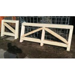 Hekken, hekjes, hekwerk van hout, div. hoogtes en lengtes