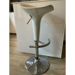 2 stuks barkruk draai+verstelbaar+ voet steun