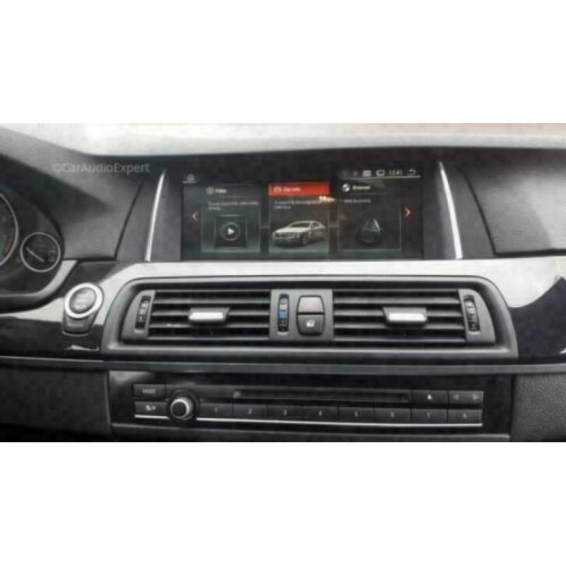 BMW 5serie F10 F11 GT navigatie android 9 ID7 dab carplay 4G