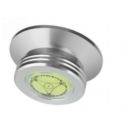 Platenpuck - Platengewicht met waterpas: zilverkleur!
