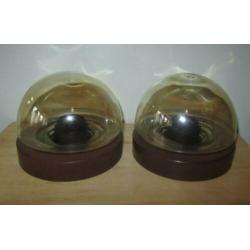Vintage plafondlamp/plafonniere olieglans