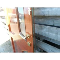 hardhouten voordeur met dubbelglas 83,0 x210,5