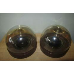 Vintage plafondlamp/plafonniere olieglans