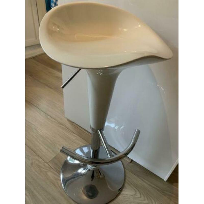 2 stuks barkruk draai+verstelbaar+ voet steun
