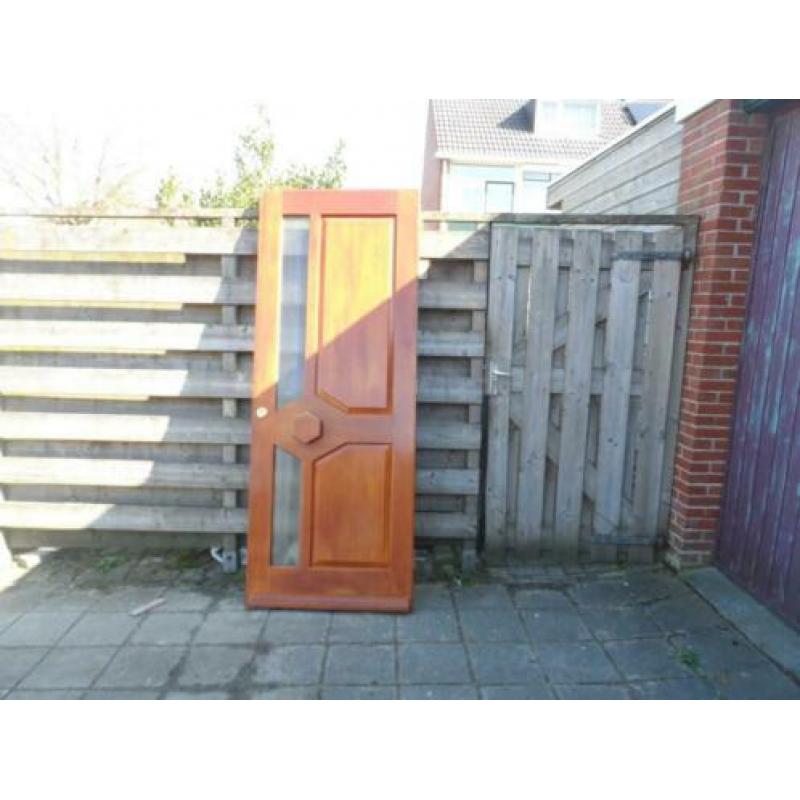 hardhouten voordeur met dubbelglas 83,0 x210,5