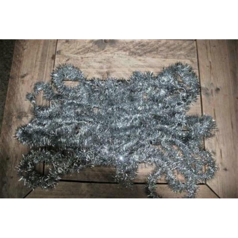 Kerstboom slingers Zilver
