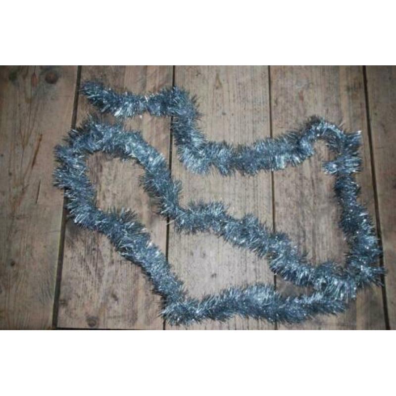 Kerstboom slingers Zilver