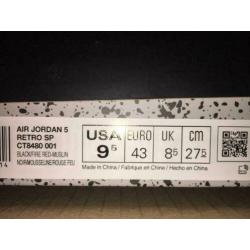 Off-White x Air Jordan 5 Retro SP - Virgil Abloh - maat 43