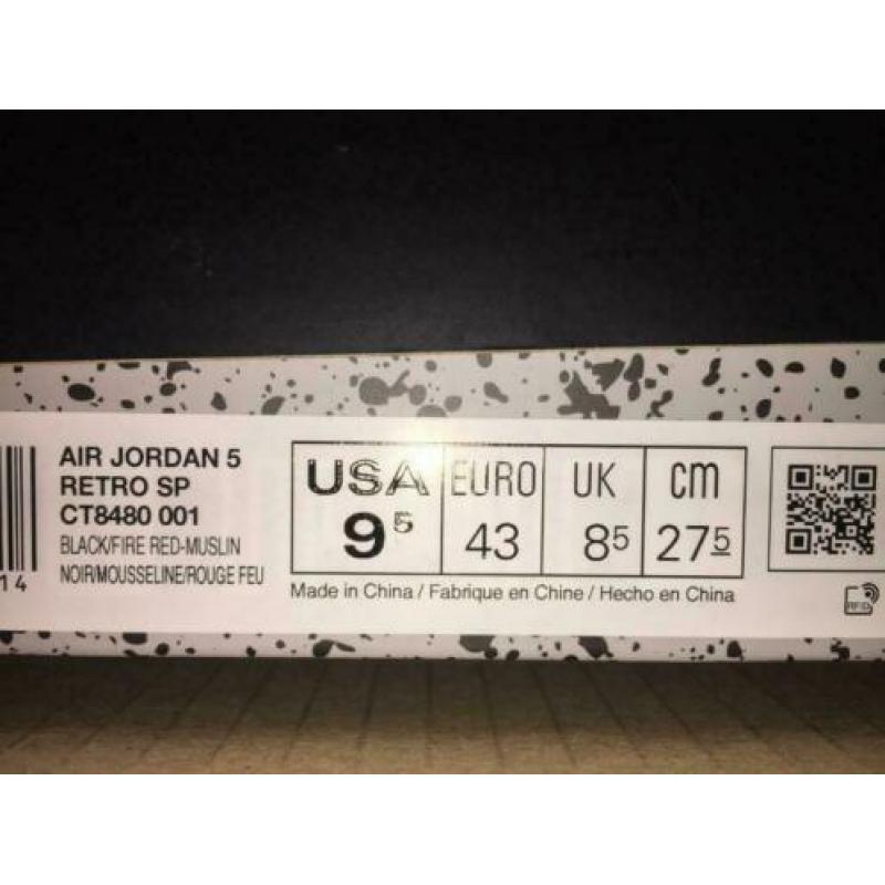 Off-White x Air Jordan 5 Retro SP - Virgil Abloh - maat 43