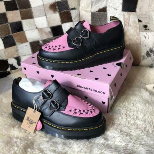 Dr Martens Lazy Oaf buckle creepers maat 43 zwart roze