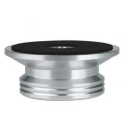 Platenpuck - Platengewicht met waterpas: zilverkleur!