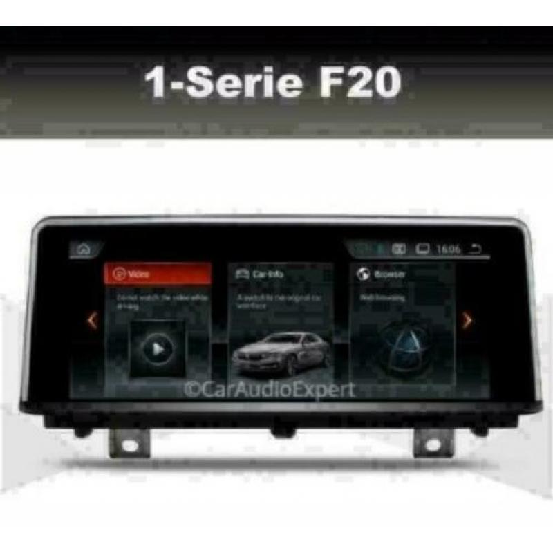 BMW 1serie F20 navigatie android 9.0 iDrive 8.8inch carkit